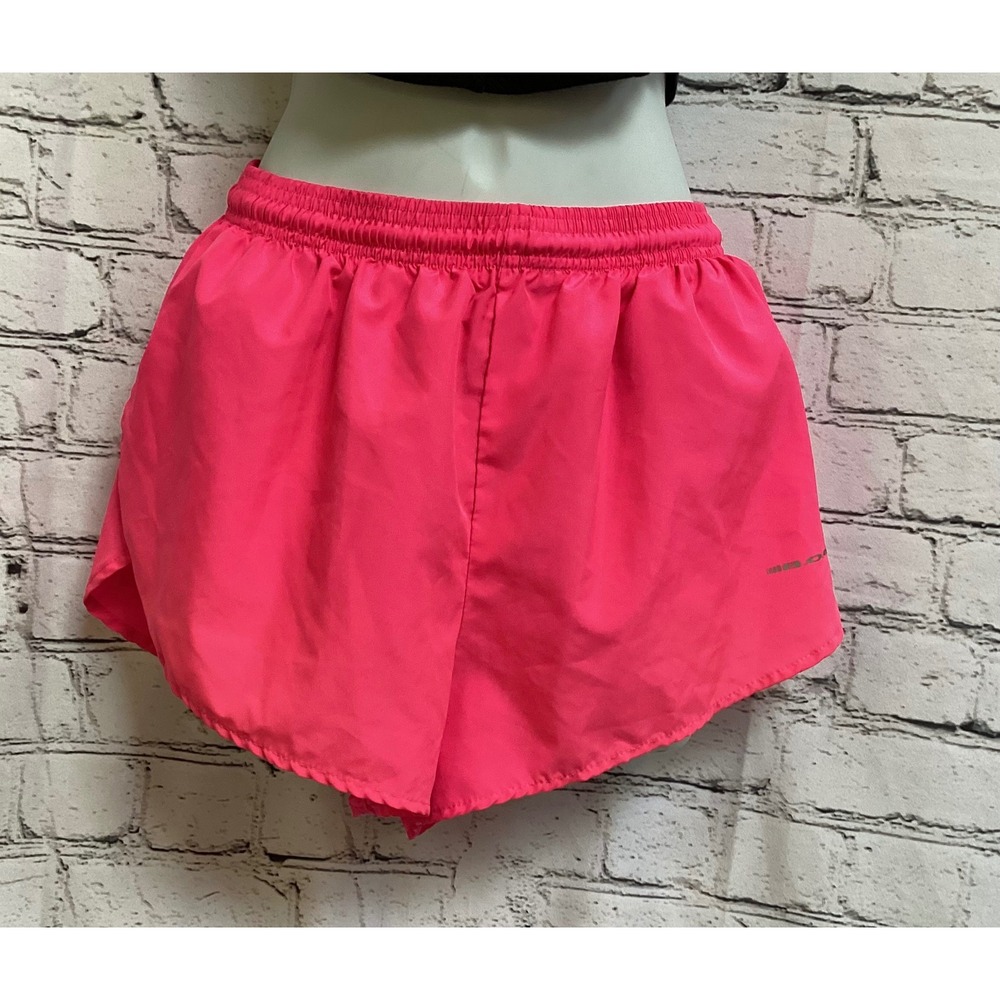 BOA Neon Pink Running Shorts Split Leg Micro Polyester Medium Made in USA